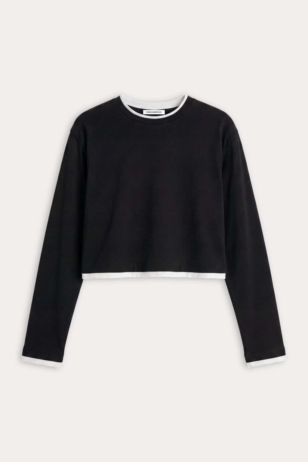 THE LONG SLEEVE LAYERED TEE BLACK