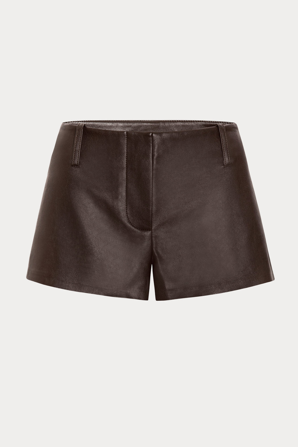 THE BETTER THAN LEATHER TROUSER SHORT DEEP CHOCOLATE