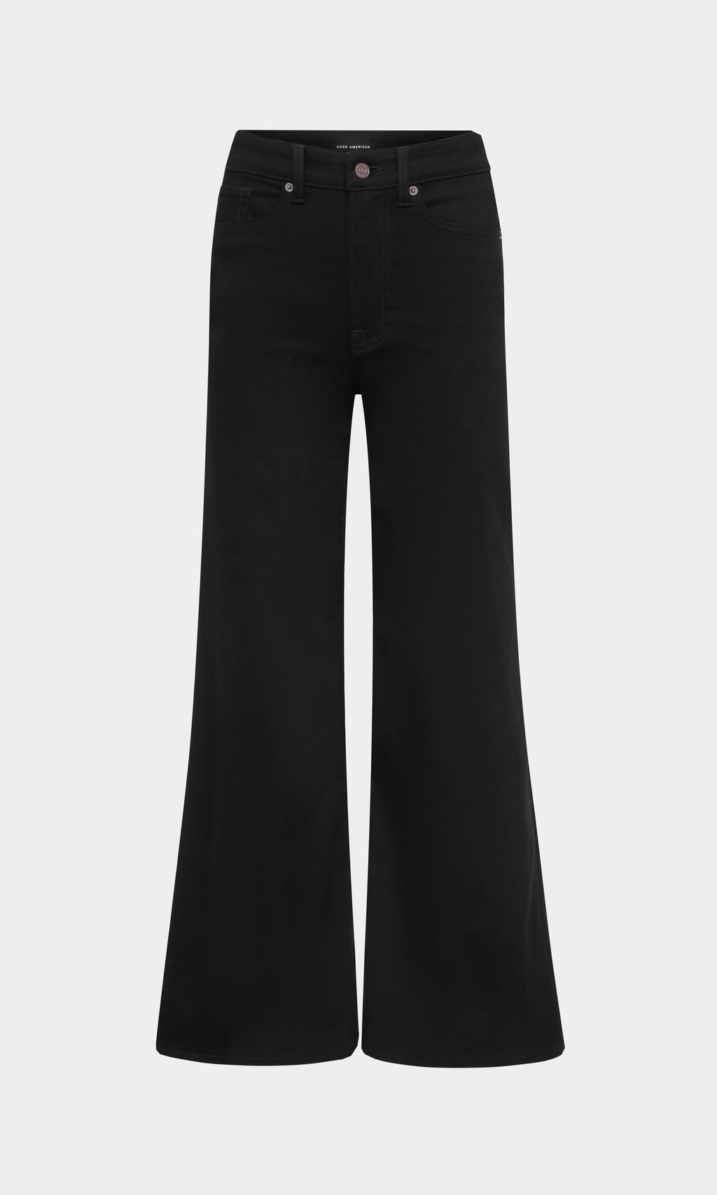 NEVER FADE GOOD WAIST PALAZZO JEANS BLACK