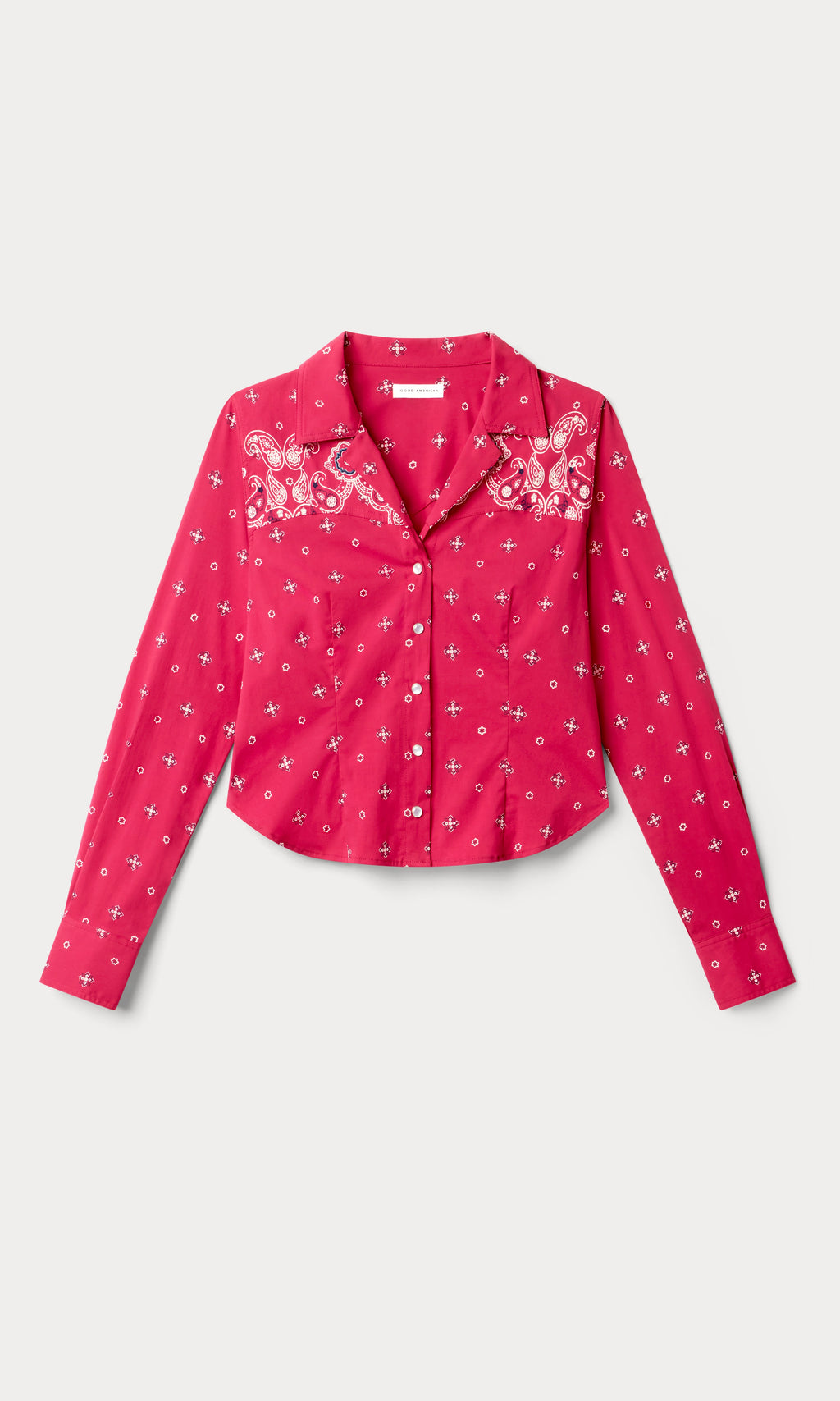 DOLLY TAILORED POPLIN SHIRT FLARE BANDANA PRINT