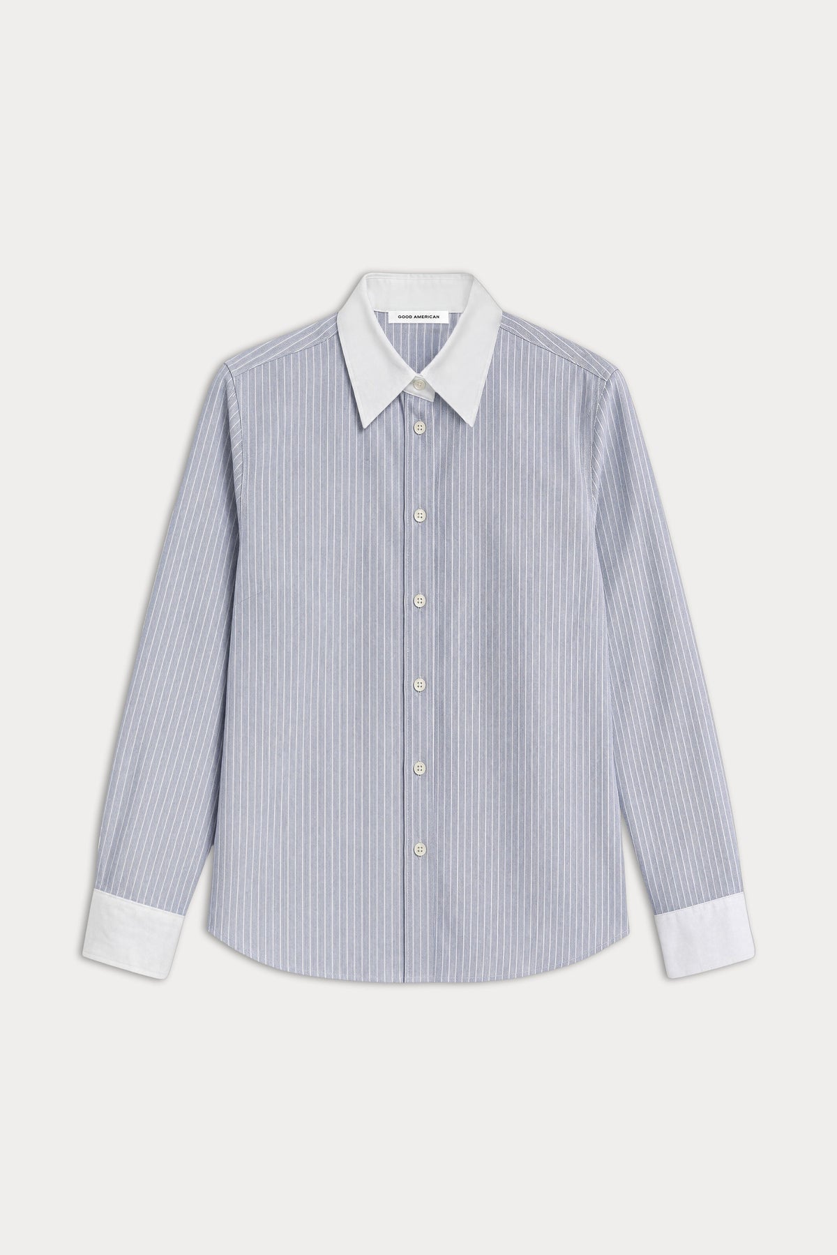 THE OXFORD CONTRAST SHIRT SLATE BLUE STRIPE
