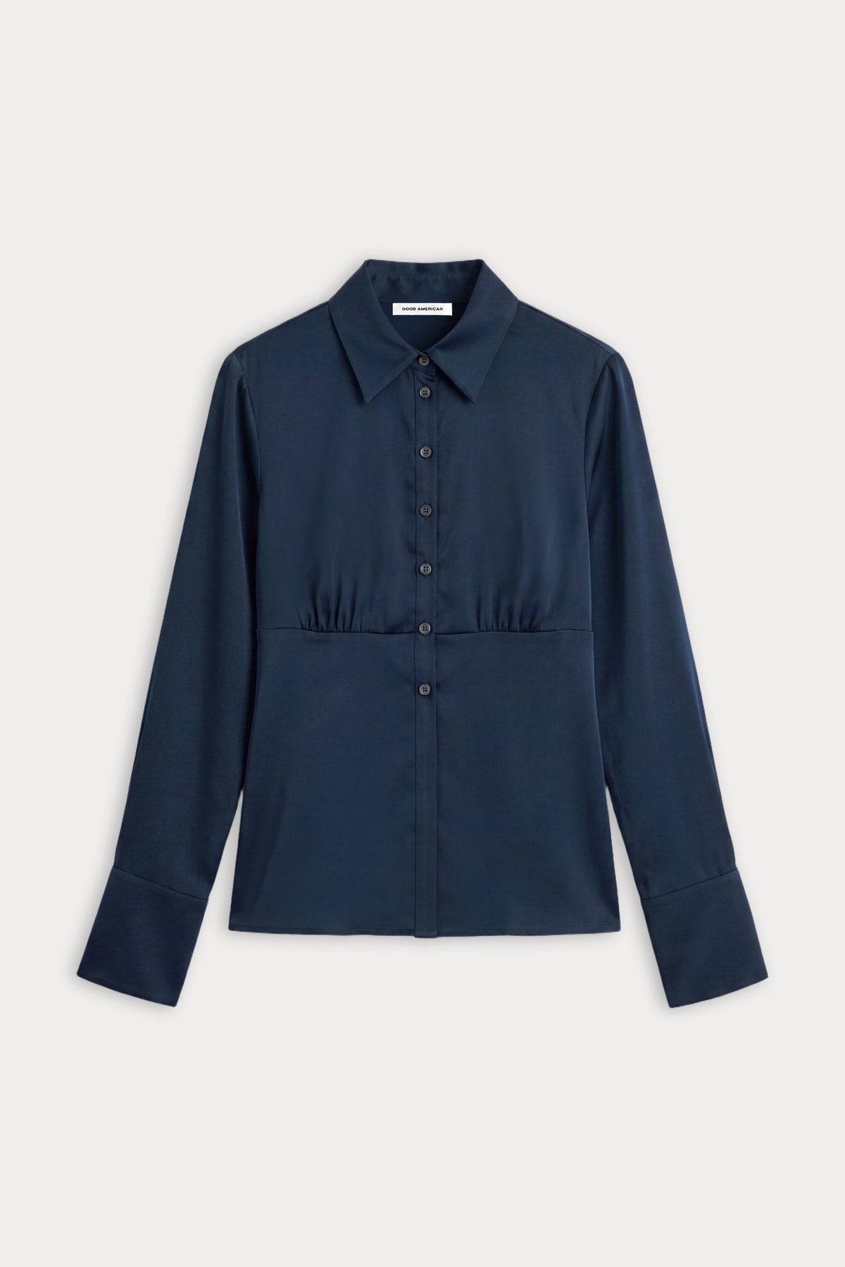 THE SATIN FEMME SHIRT NEW NAVY002