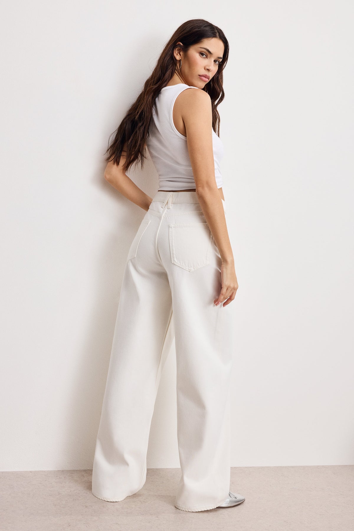 GOOD LOW RISE BAGGY JEANS CLOUD WHITE